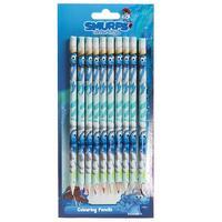 10pc Smurfs Colour Pencils Set