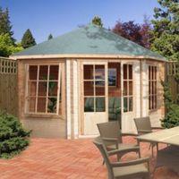 10X10 Belvoir 28mm Tongue & Groove Timber Log Cabin