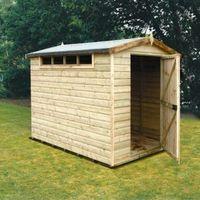 10X8 Security Cabin Apex Shiplap Wooden Shed with Assembly Service
