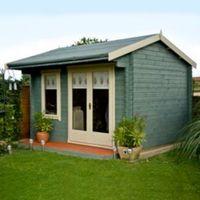 10x10 marlborough 28mm tongue groove timber log cabin with felt roof t ...