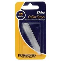 10 Pack Of Shirt Collar Stays