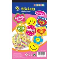 1000 Piece Smiley Sticker Pad