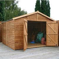 10 x 10 Overlap Pent Shed (No Windows)