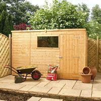 10\' x 8\' Shiplap Tongue and Groove Pent Garden Shed