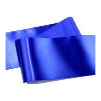 10cm Reel Chic Wide Satin Sash Ribbon Royal Blue