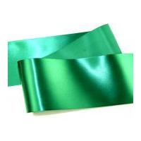 10cm reel chic wide satin sash ribbon emerald green