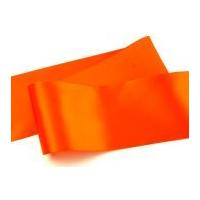 10cm reel chic wide satin sash ribbon orange