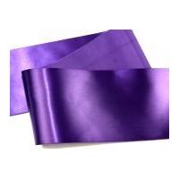 10cm reel chic wide satin sash ribbon purple