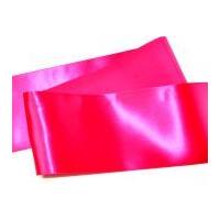 10cm Reel Chic Wide Satin Sash Ribbon Fuchsia Pink