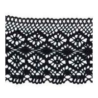 10.5cm Cotton Lace Trimming Blac...