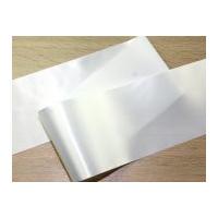 10cm Reel Chic Wide Satin Sash Ribbon White