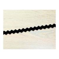 10mm may arts velvet zig zag ribbon black