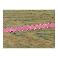 10mm may arts velvet zig zag ribbon pale pink