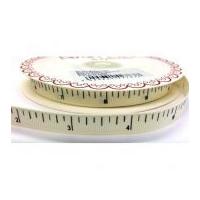 10mm bertie39s bows inch tape measure grosgrain ribbon ivory