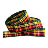 10mm Berisford Woven Tartan Ribbon 5 Buchannan