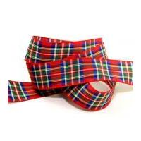 10mm Berisford Woven Tartan Ribbon 7 Royal Stewart