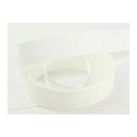 10mm berisford grosgrain ribbon 9401 white