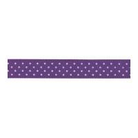 10mm berisford micro dot print ribbon 19 purple