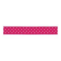 10mm Berisford Micro Dot Print Ribbon 72 Shocking Pink