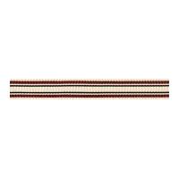 10mm Berisford Deckchair Stripe Ribbon 3 Burgundy