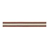 10mm berisford deckchair stripe ribbon 3 burgundy