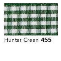 10mm berisford gingham ribbon 455 hunter green