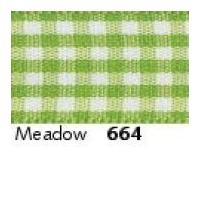 10mm Berisford Gingham Ribbon 664 Meadow