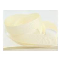 10mm berisford grosgrain ribbon 9607 ivory