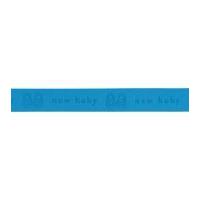 10mm Berisford New Baby Print Ribbon 1 Blue