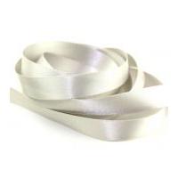 10mm berisford double faced satin ribbon 18 silver grey