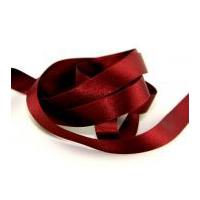 10mm Berisford Double Faced Satin Ribbon 405 Burgundy