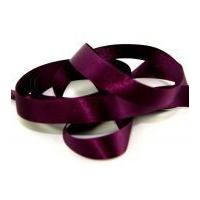 10mm berisford double faced satin ribbon 49 plum