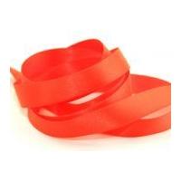 10mm Berisford Double Faced Satin Ribbon 6844 Fluorescent Orange