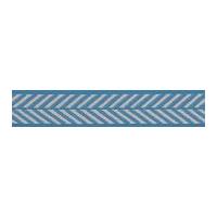 10mm berisford herringbone woven ribbon sapphire