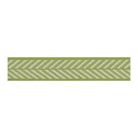 10mm Berisford Herringbone Woven Ribbon Meadow