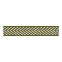 10mm Berisford Herringbone Woven Ribbon Cypress