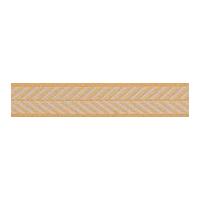 10mm Berisford Herringbone Woven Ribbon Ecru