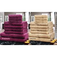 10pc egyptian cotton towel bale 11 colours