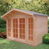 10X12 Epping 28mm Tongue & Groove Timber Log Cabin with Assembly Service