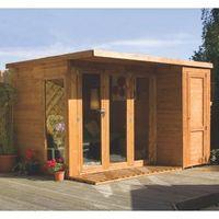 10X8 Combi Garden Room Shiplap Timber Summerhouse & Store with Assembly Service