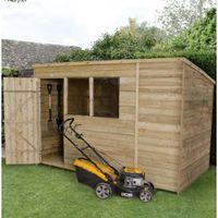 10X6 Pent Overlap Wooden Shed