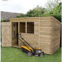 10X6 Pent Overlap Wooden Shed with Assembly Service