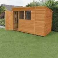 10X6 Pent Overlap Wooden Shed with Assembly Service