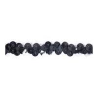 10mm Impex Stretch Sequins Trimming Black