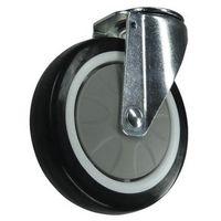 100MM SWIVEL CASTOR - STEEL/RUBBER WXDXH: 132 X 130 X 62