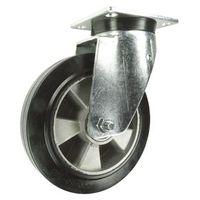 100MM SWIVEL CASTOR - ALUMINIUM/RUBBER