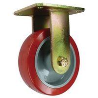 100MM FIXED CASTOR, POLYURETHANE TYRED WHEEL