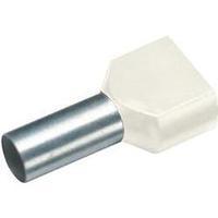 100 pc(s) Pack of Ivory Twin Entry Insulated Bootlace Ferrules, N/A, Cimco 18 2452