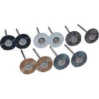 10 piece round brushes set toolcraft 816523