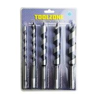 10-25mm 5pc Toolzone Auger Drill Bits Set